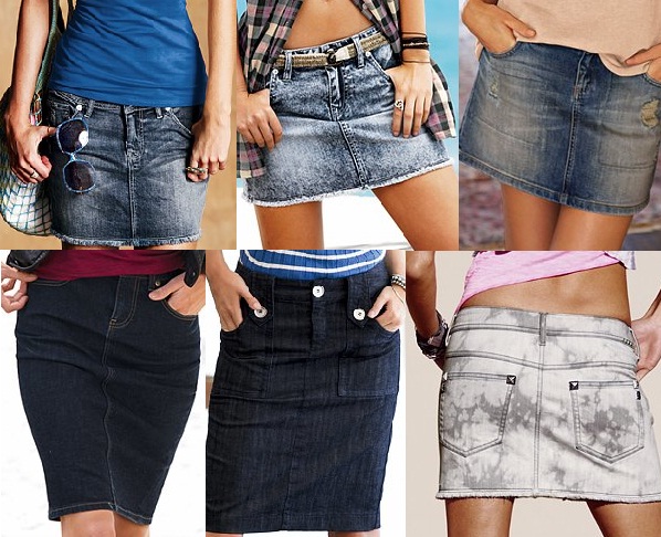 Dokonalý jarní i letní outfit / Džínové sukně 2010 (http://www.luxurymag.cz)